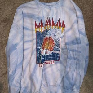 Def Leppard Tie Dye Sweatshirt